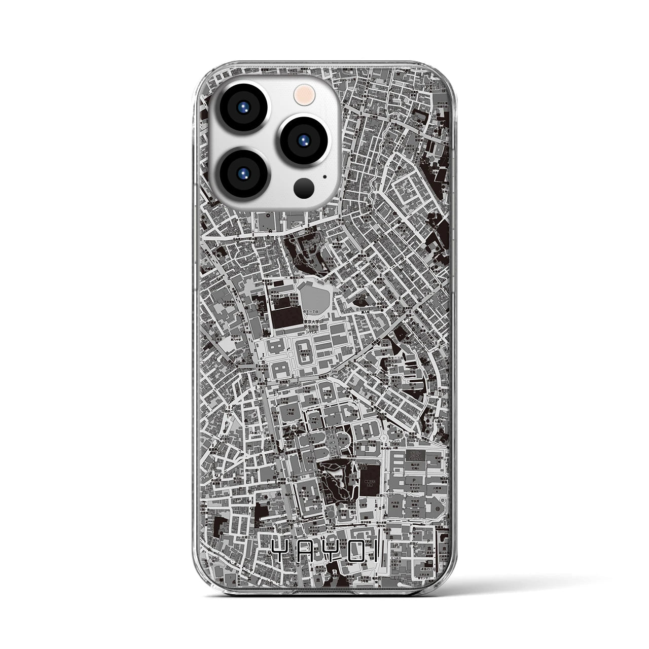 【弥生(東京都)】地図柄iPhoneケース(クリアタイプ)