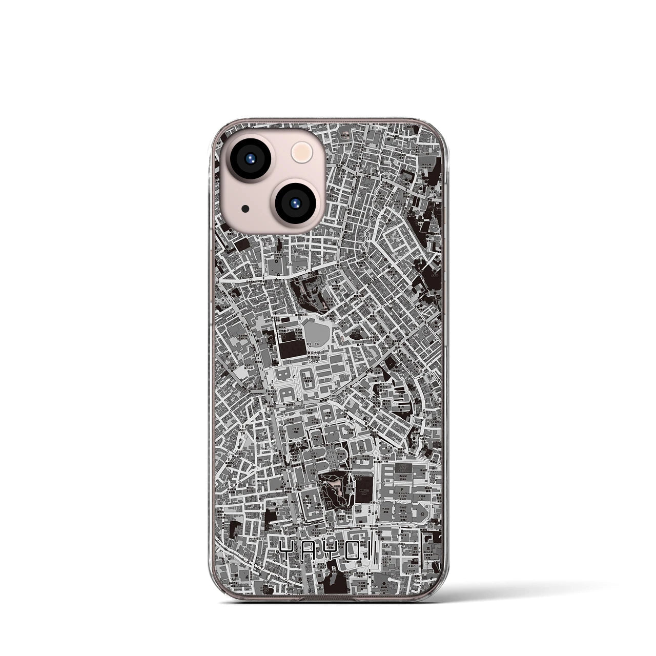 【弥生(東京都)】地図柄iPhoneケース(クリアタイプ)