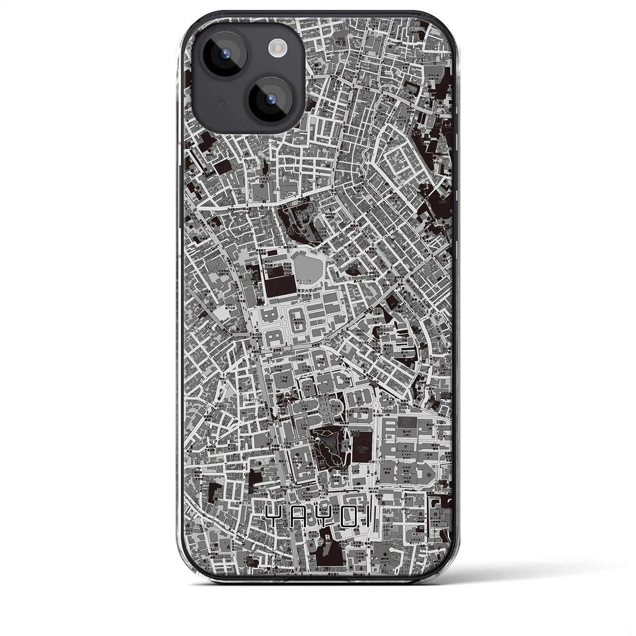 【弥生(東京都)】地図柄iPhoneケース(クリアタイプ)