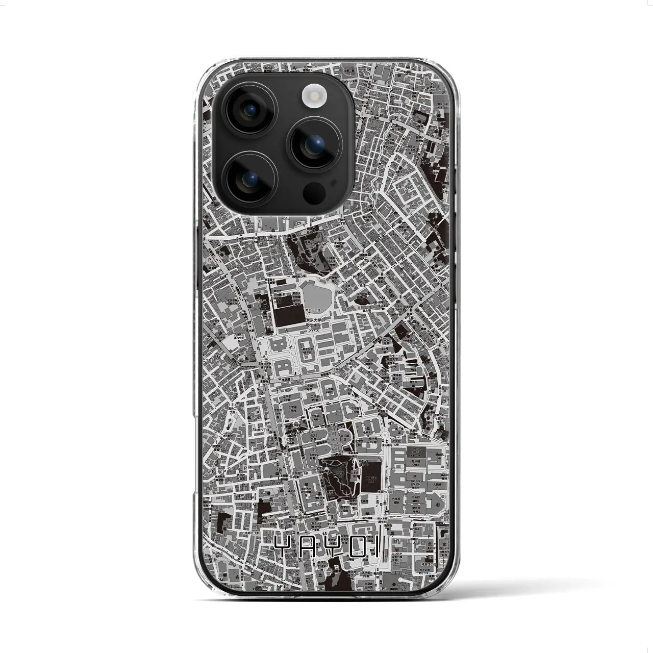 【弥生(東京都)】地図柄iPhoneケース(クリアタイプ)