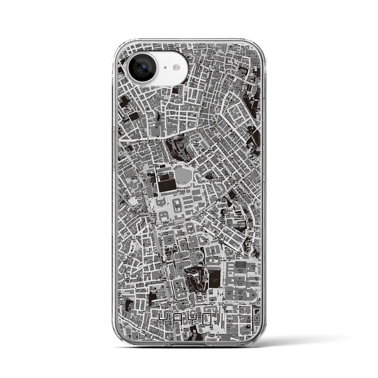 【弥生(東京都)】地図柄iPhoneケース(クリアタイプ)