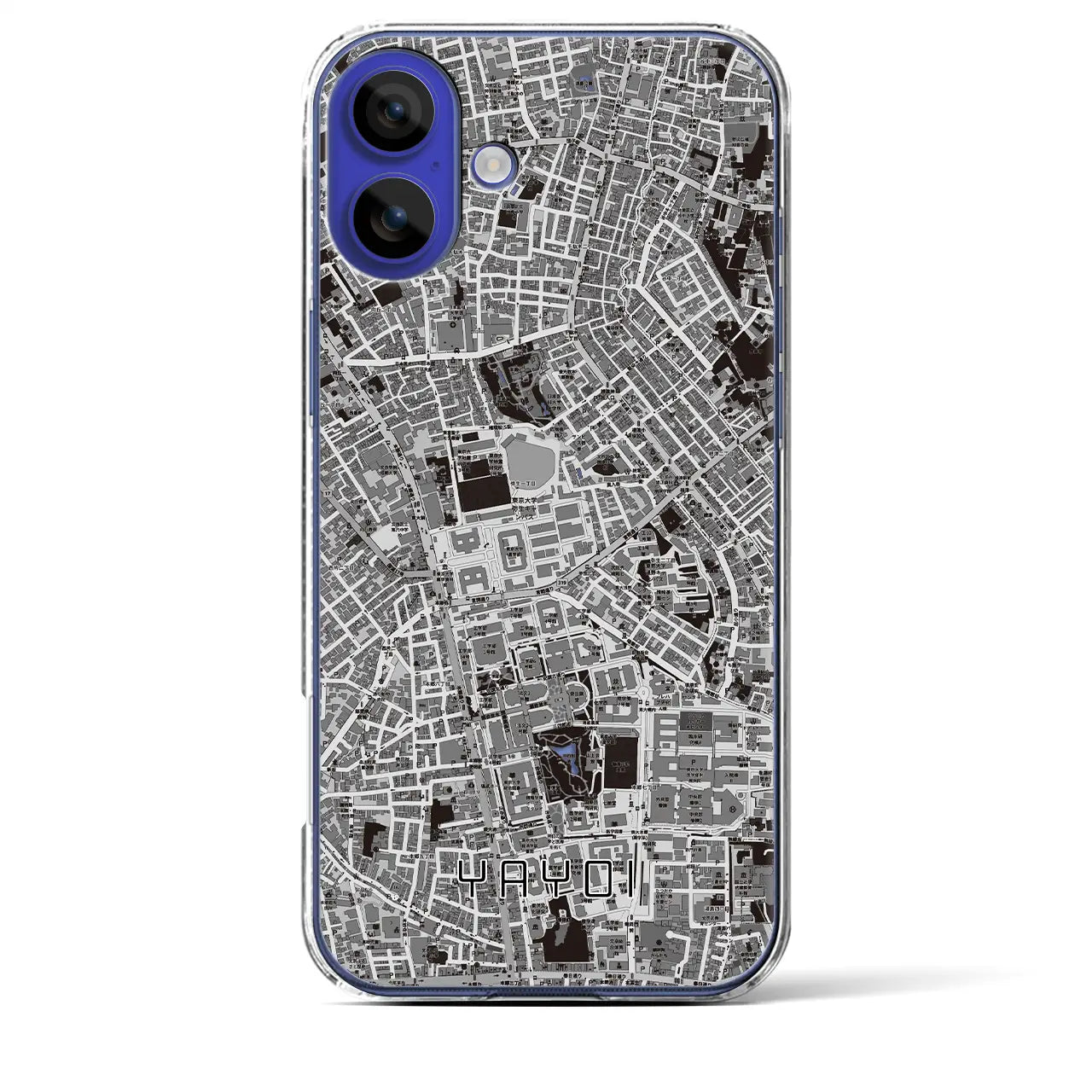 【弥生(東京都)】地図柄iPhoneケース(クリアタイプ)