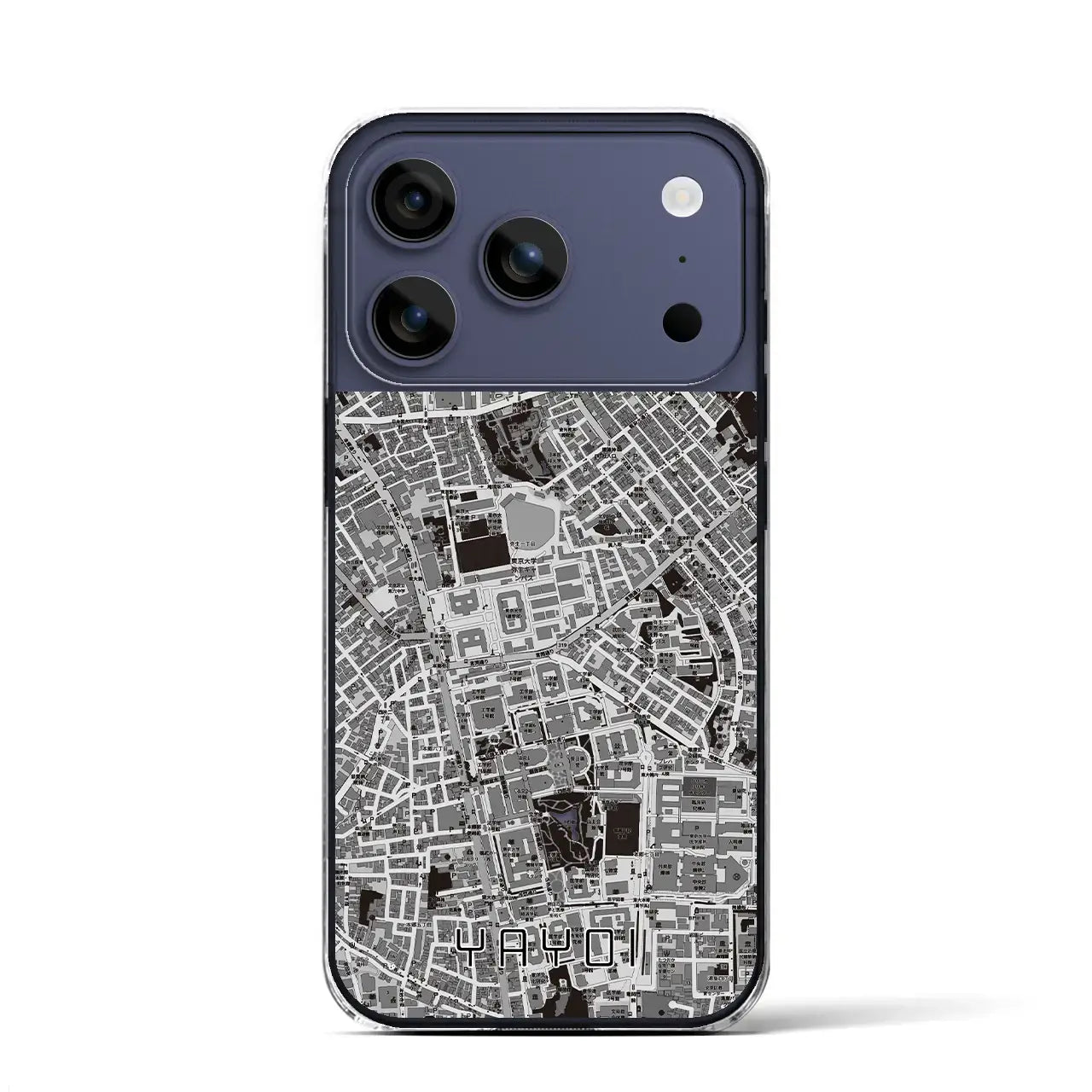 【弥生(東京都)】地図柄iPhoneケース(クリアタイプ)