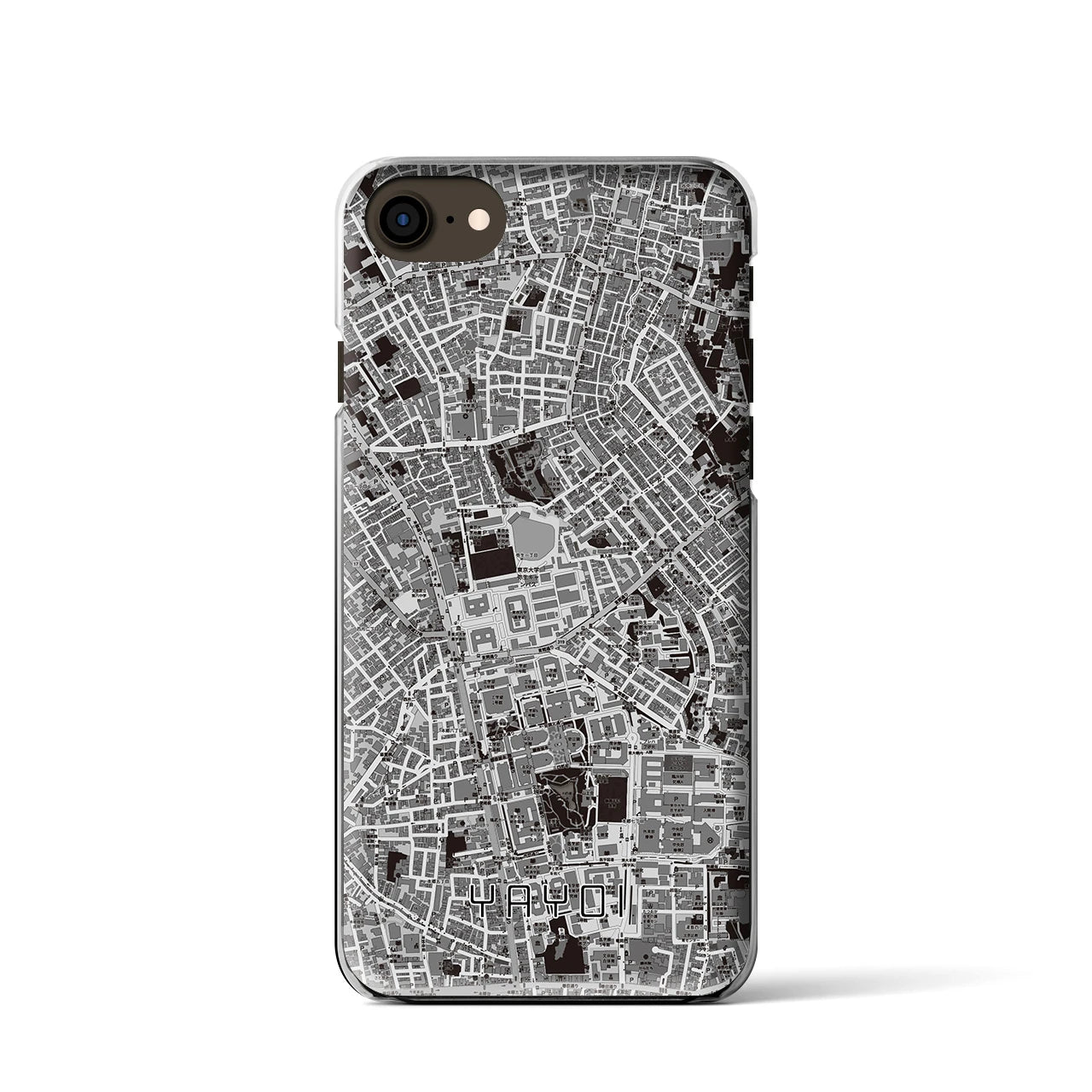 【弥生(東京都)】地図柄iPhoneケース(クリアタイプ)