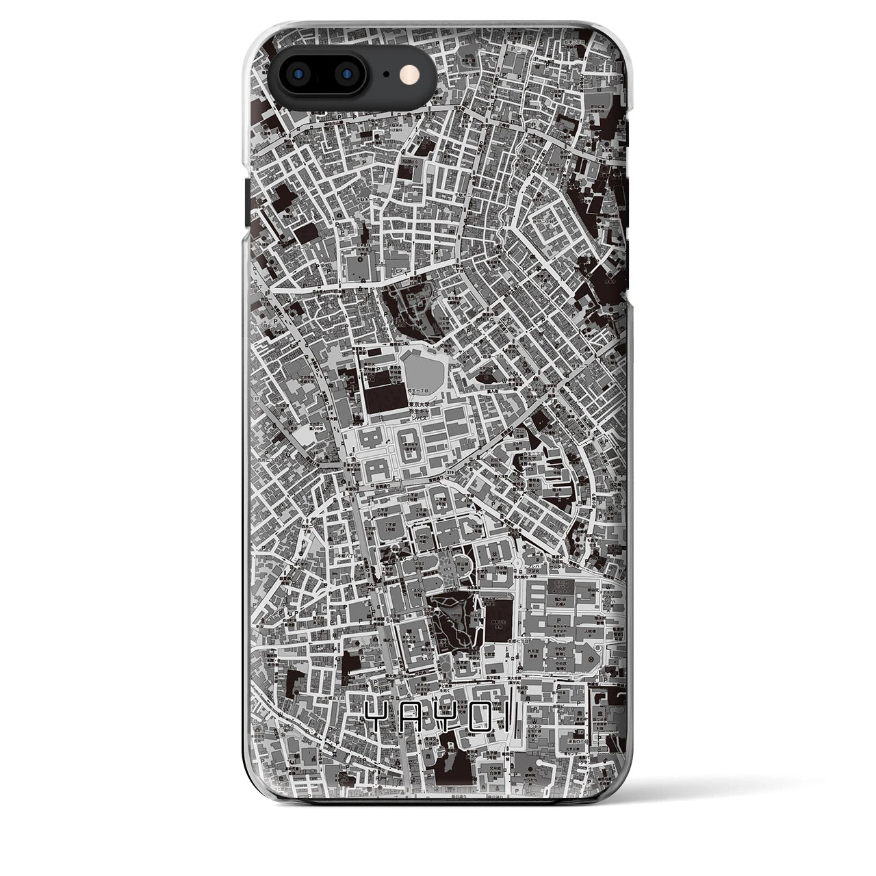 【弥生(東京都)】地図柄iPhoneケース(クリアタイプ)