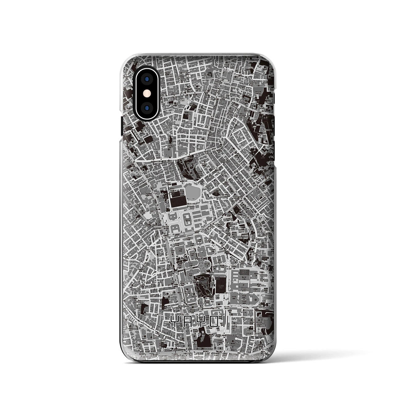 【弥生(東京都)】地図柄iPhoneケース(クリアタイプ)