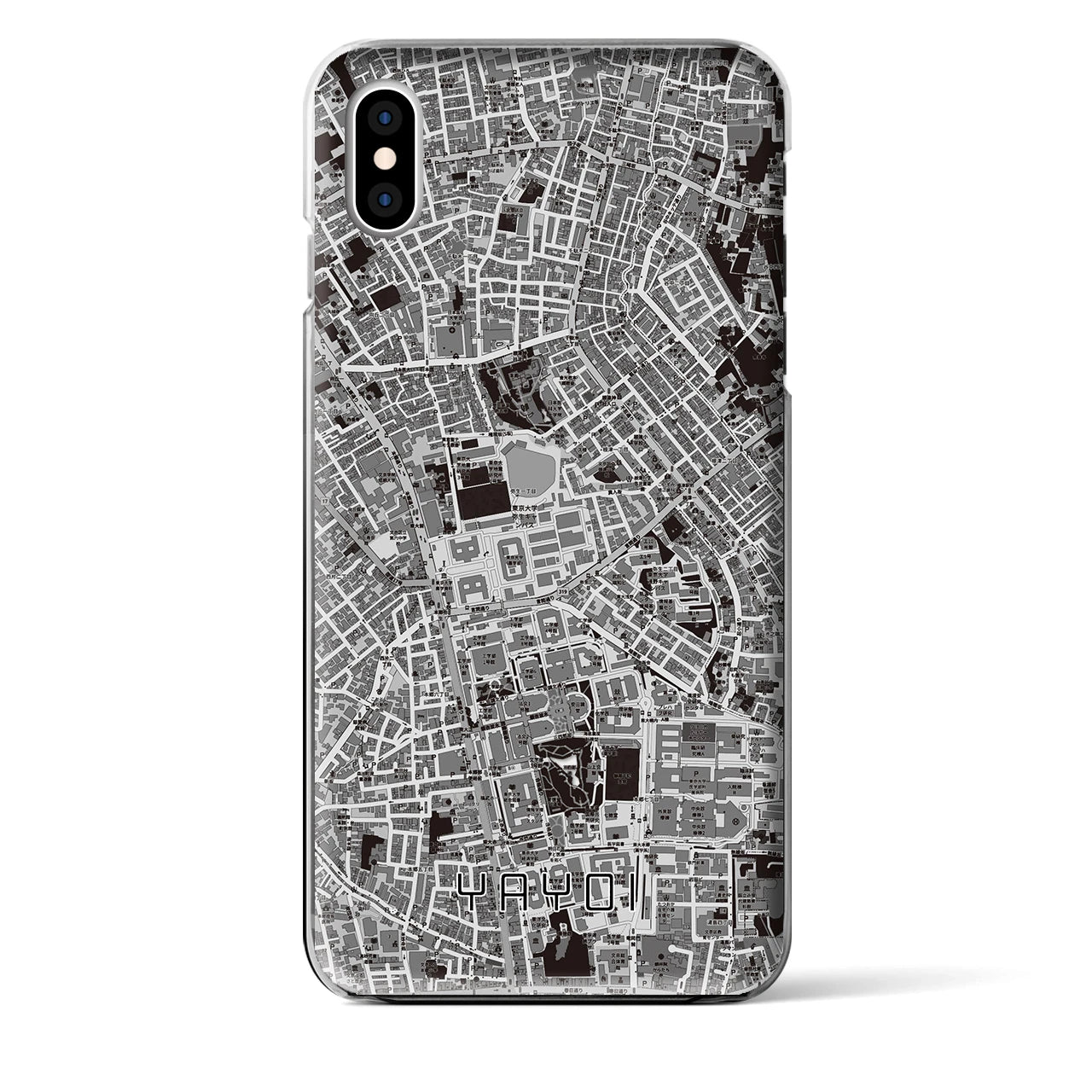 【弥生(東京都)】地図柄iPhoneケース(クリアタイプ)