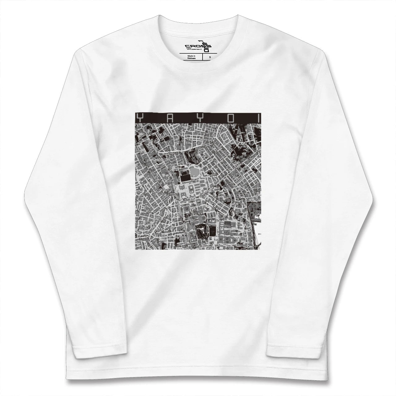 【弥生(東京都)】地図柄ロングスリーブTシャツ