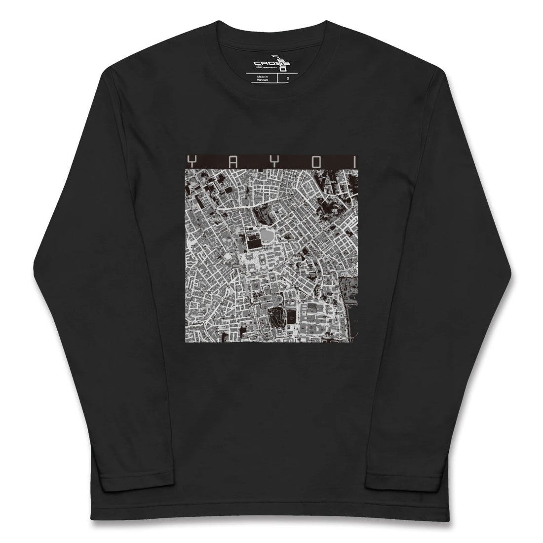 【弥生(東京都)】地図柄ロングスリーブTシャツ