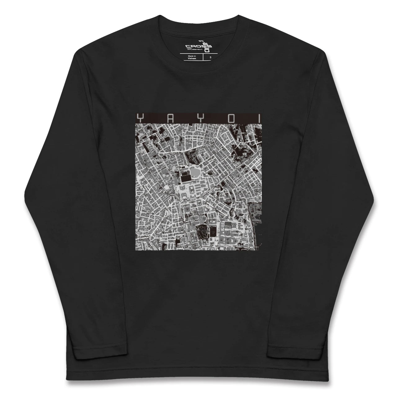 【弥生(東京都)】地図柄ロングスリーブTシャツ