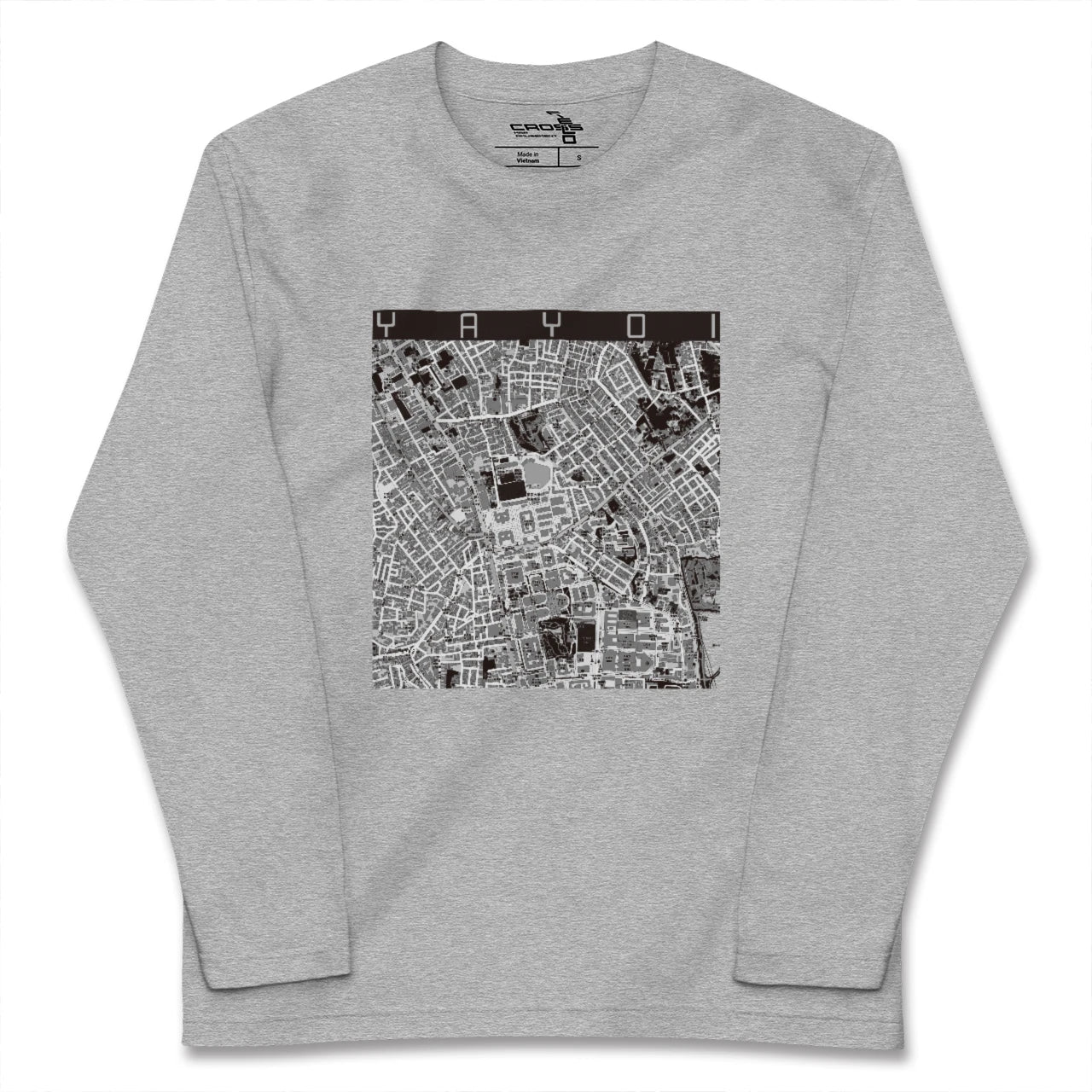 【弥生(東京都)】地図柄ロングスリーブTシャツ