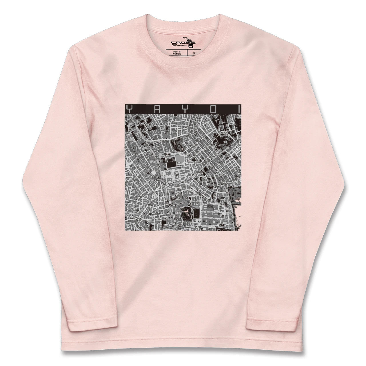 【弥生(東京都)】地図柄ロングスリーブTシャツ