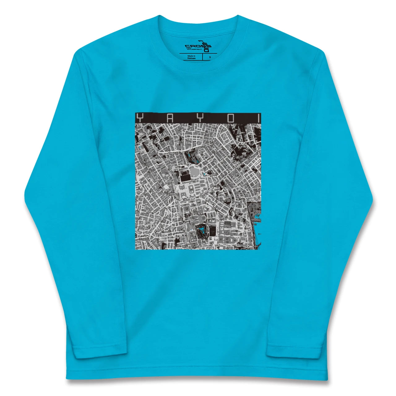 【弥生(東京都)】地図柄ロングスリーブTシャツ