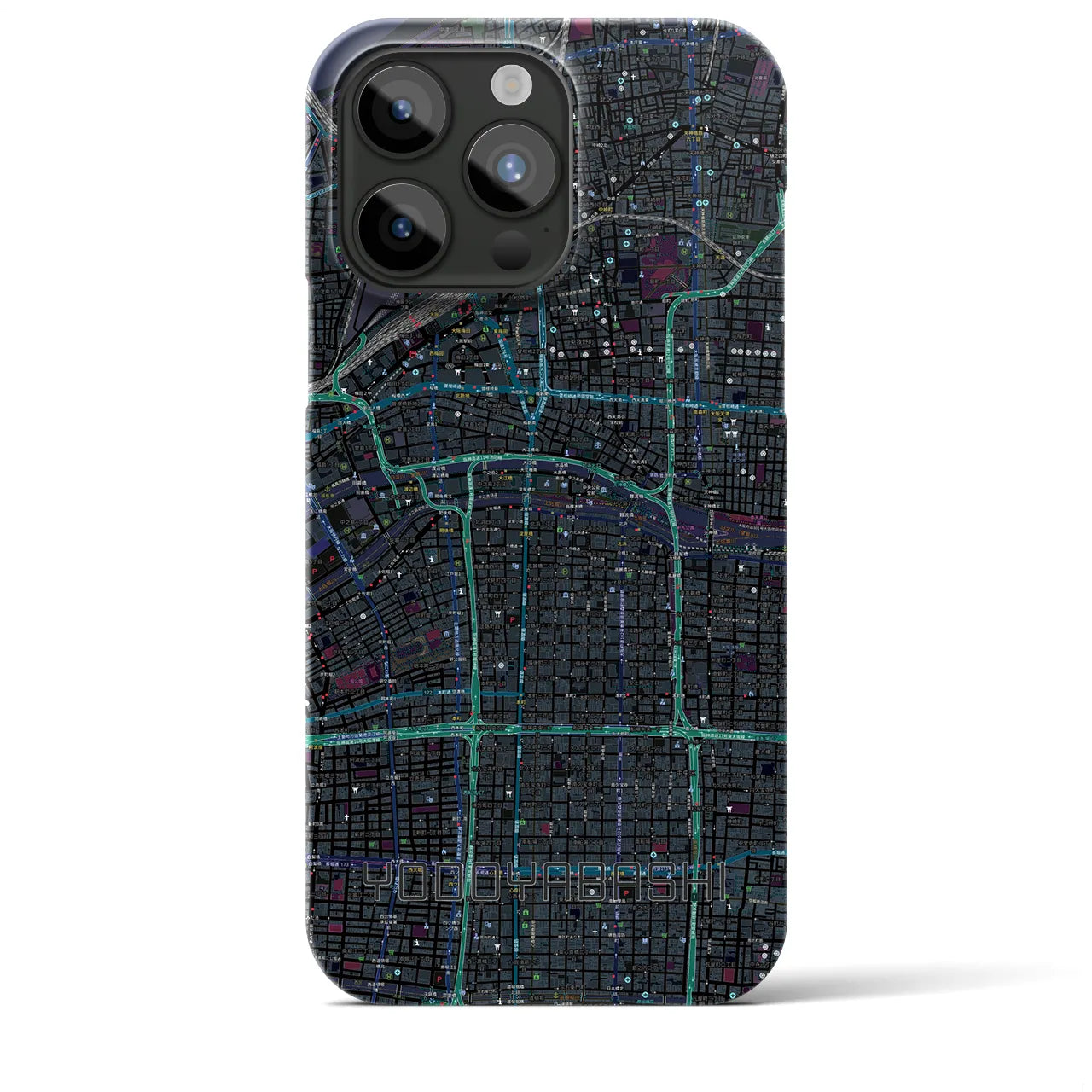 【淀屋橋(大阪府)】地図柄iPhoneケース(バックカバータイプ)