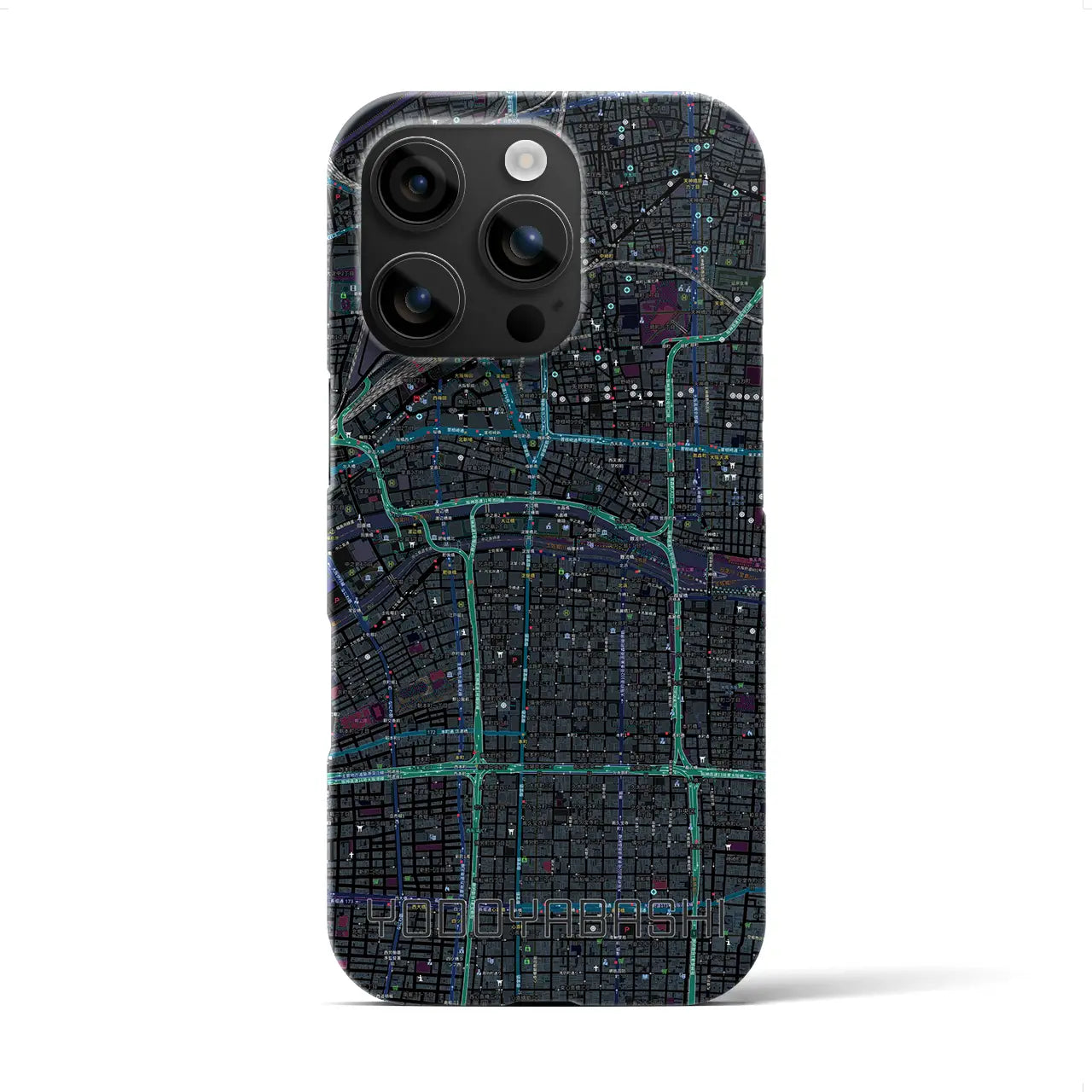 【淀屋橋(大阪府)】地図柄iPhoneケース(バックカバータイプ)