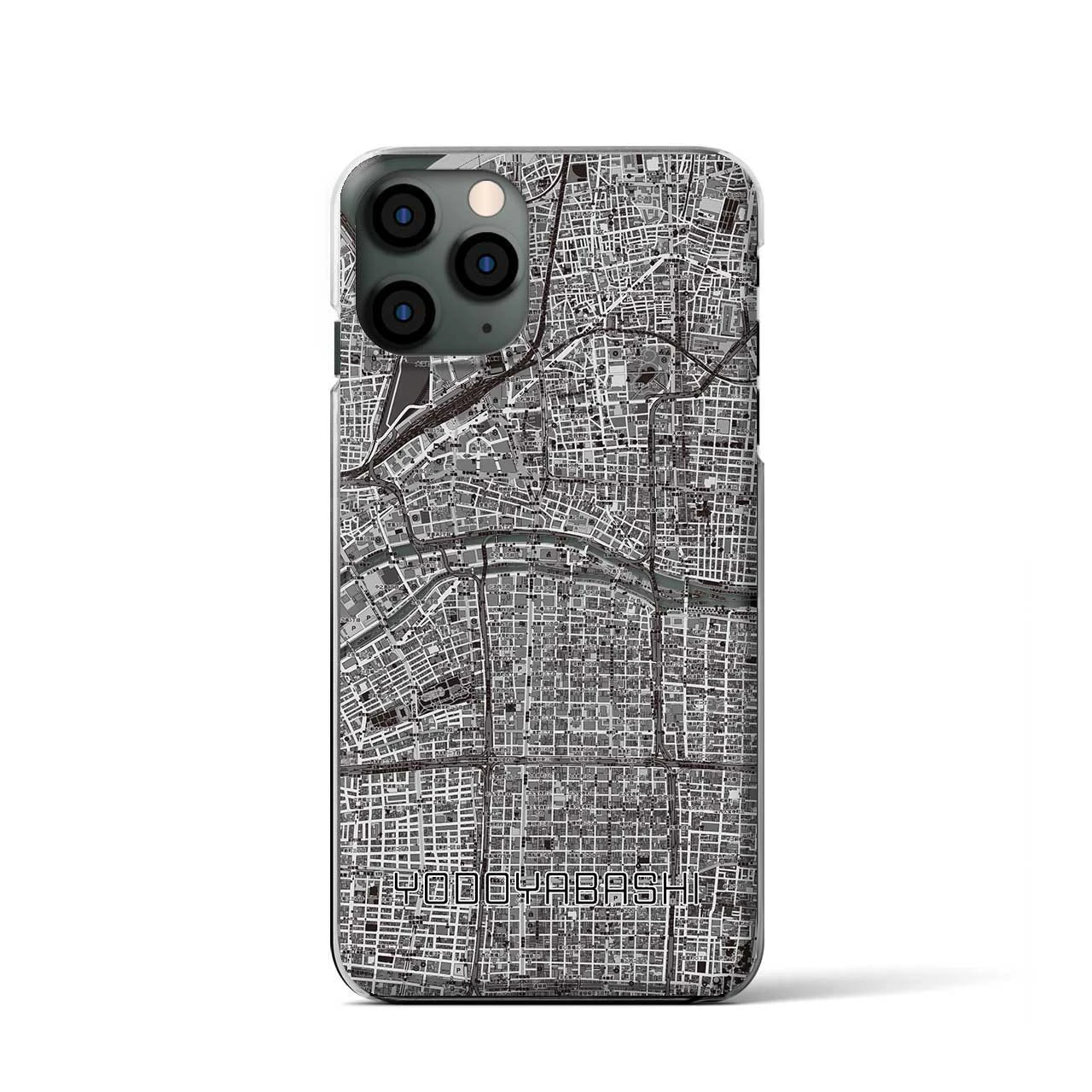 【淀屋橋(大阪府)】地図柄iPhoneケース(クリアタイプ)