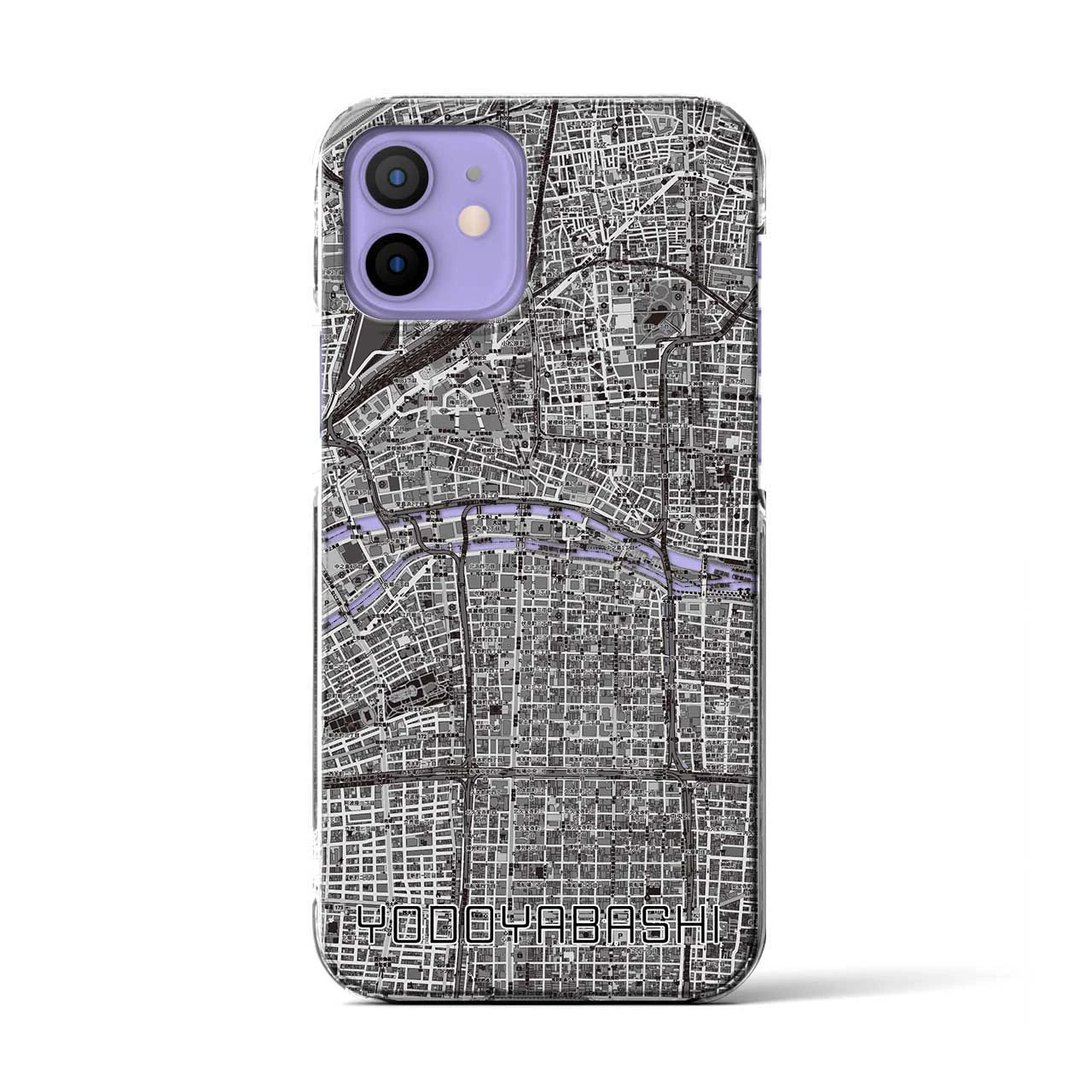 【淀屋橋(大阪府)】地図柄iPhoneケース(クリアタイプ)