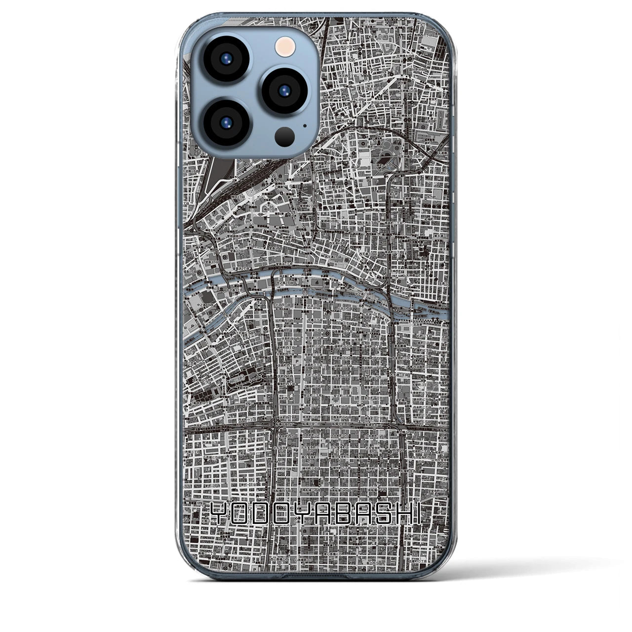 【淀屋橋(大阪府)】地図柄iPhoneケース(クリアタイプ)