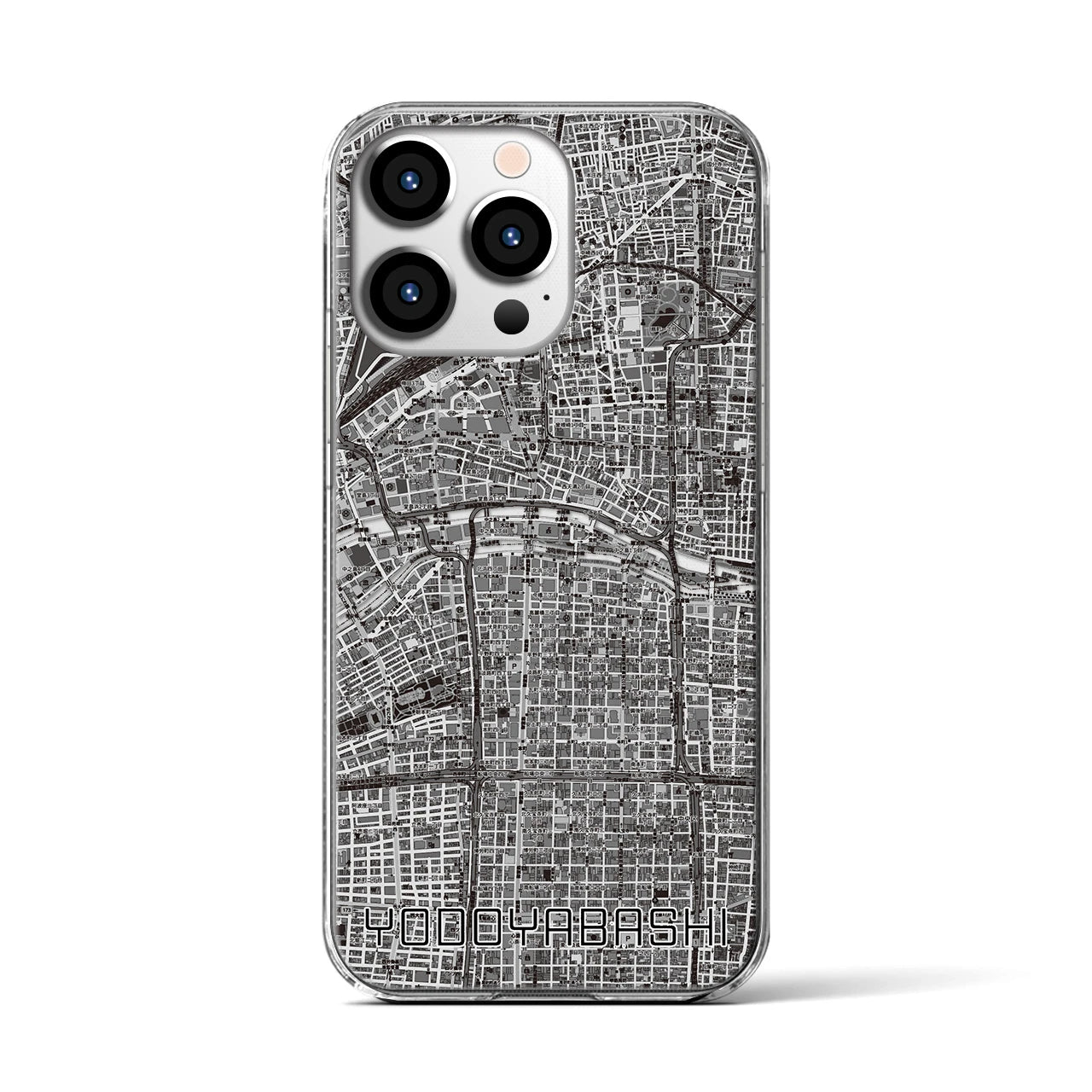 【淀屋橋(大阪府)】地図柄iPhoneケース(クリアタイプ)