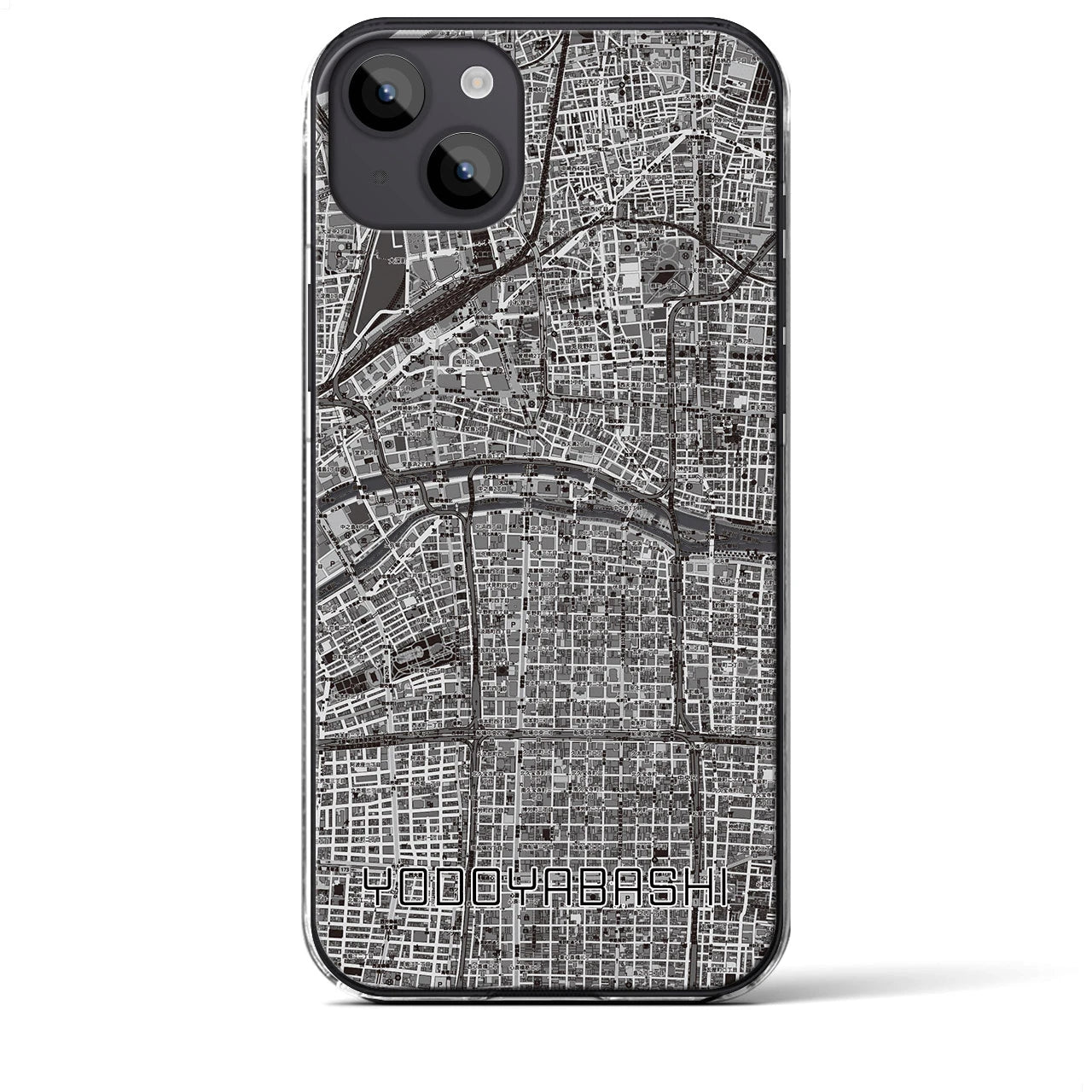 【淀屋橋(大阪府)】地図柄iPhoneケース(クリアタイプ)
