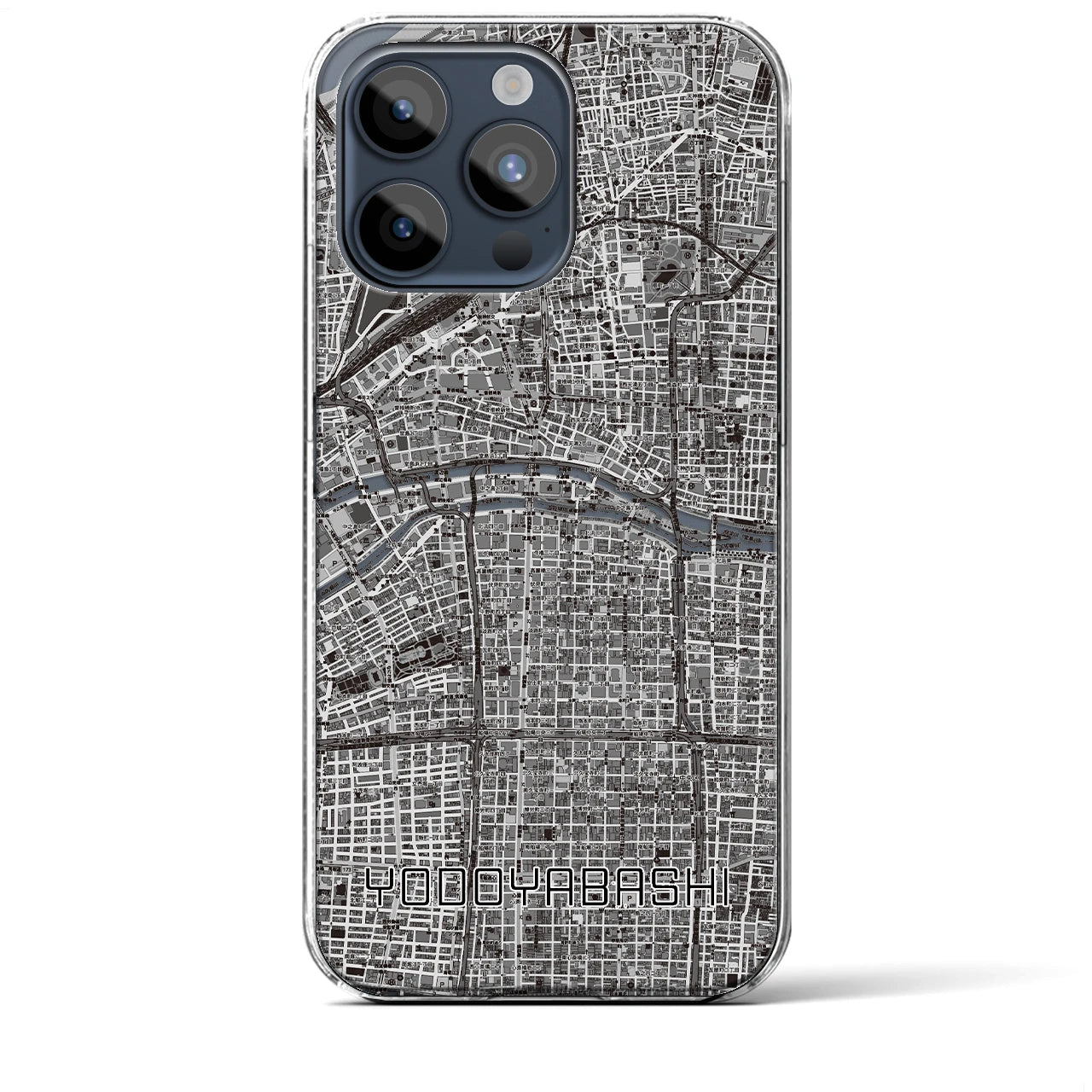 【淀屋橋(大阪府)】地図柄iPhoneケース(クリアタイプ)
