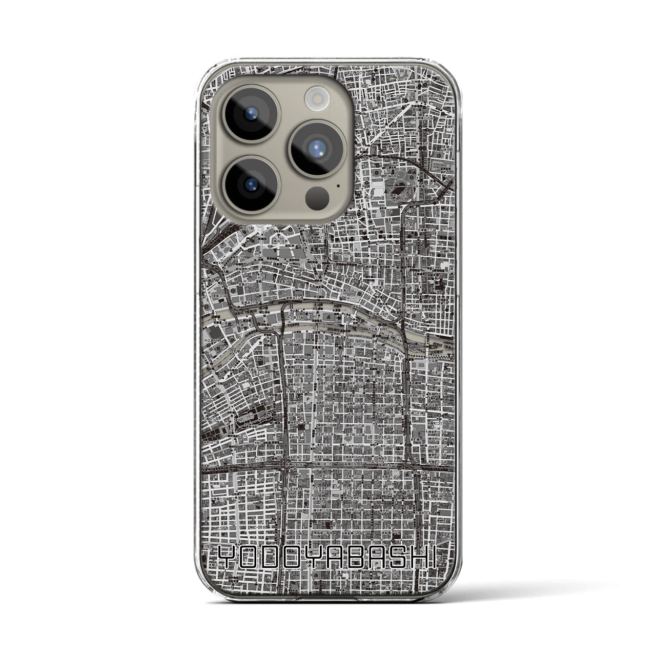 【淀屋橋(大阪府)】地図柄iPhoneケース(クリアタイプ)