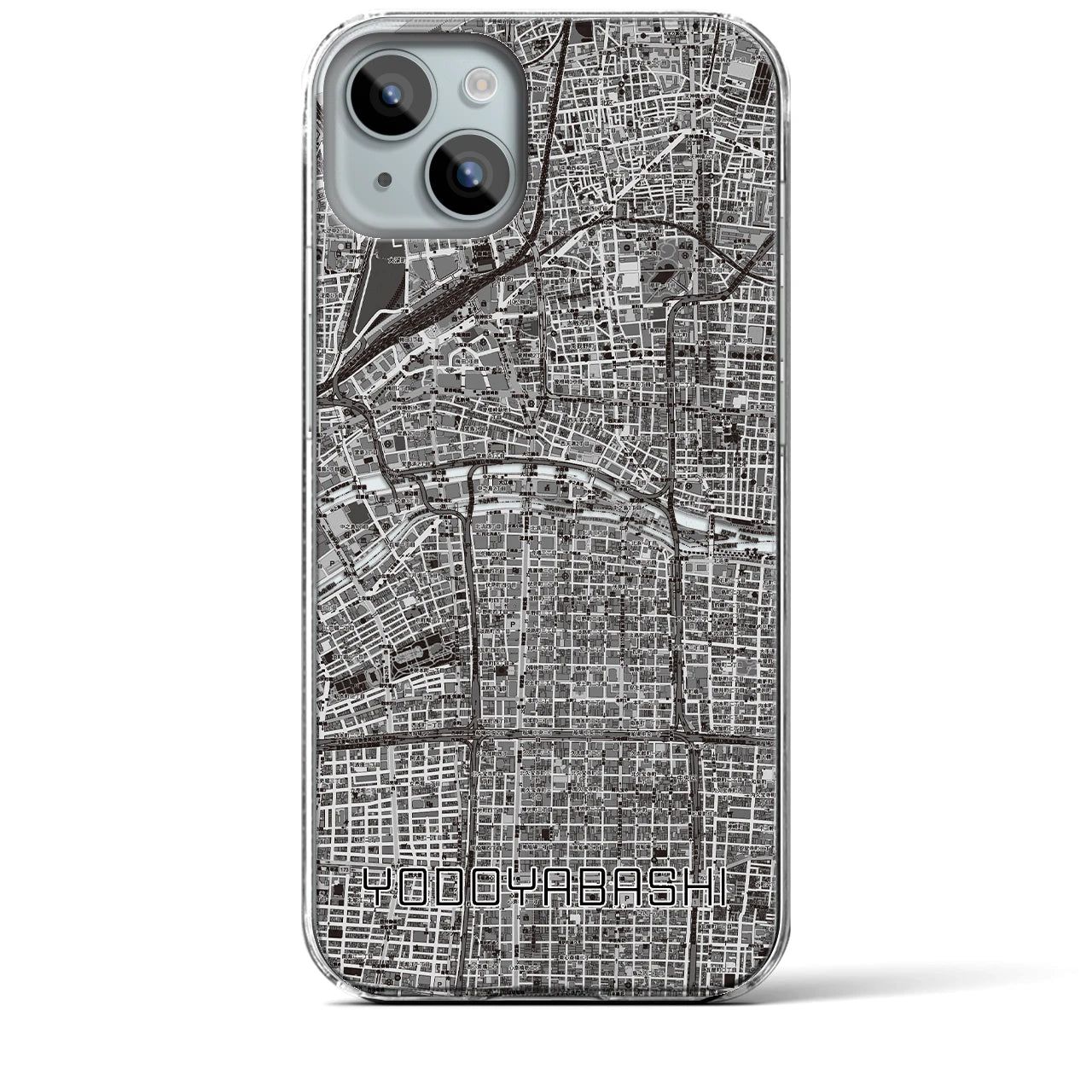 【淀屋橋(大阪府)】地図柄iPhoneケース(クリアタイプ)