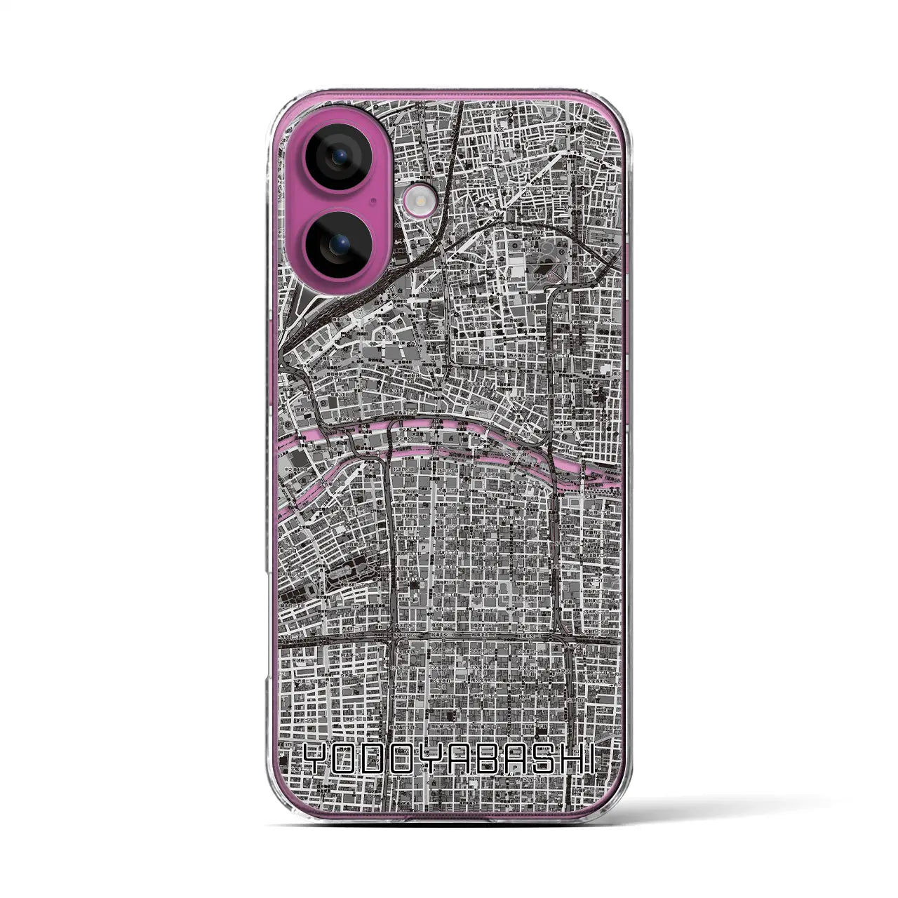 【淀屋橋(大阪府)】地図柄iPhoneケース(クリアタイプ)