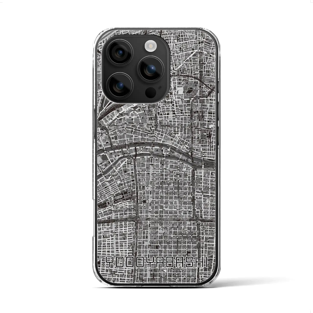 【淀屋橋(大阪府)】地図柄iPhoneケース(クリアタイプ)