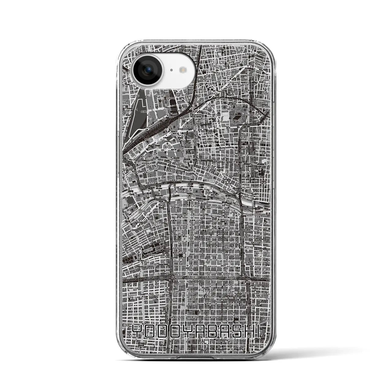 【淀屋橋(大阪府)】地図柄iPhoneケース(クリアタイプ)