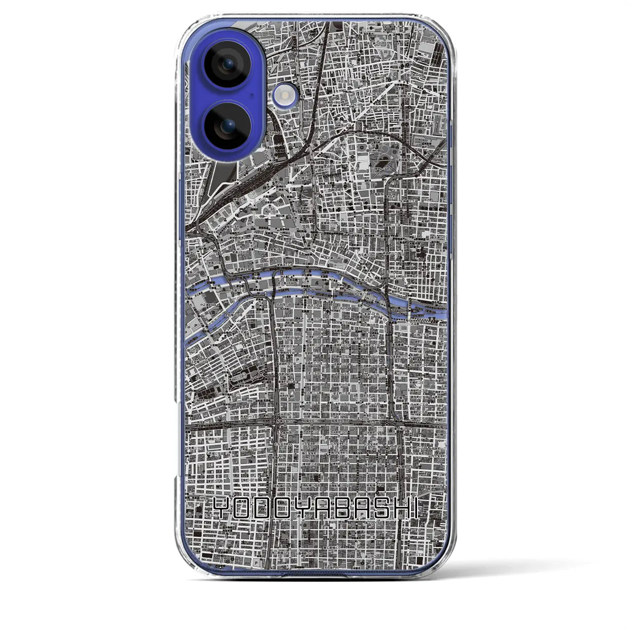 【淀屋橋(大阪府)】地図柄iPhoneケース(クリアタイプ)