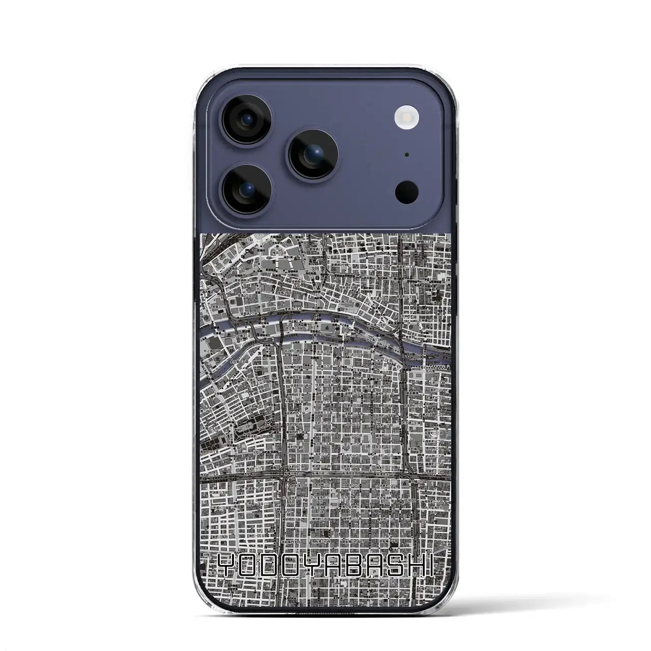 【淀屋橋(大阪府)】地図柄iPhoneケース(クリアタイプ)