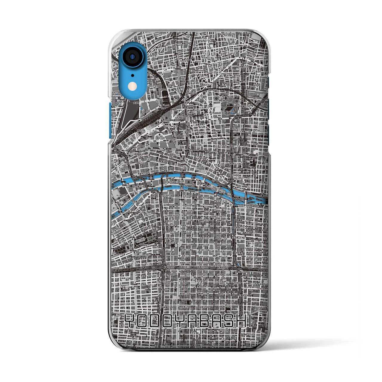 【淀屋橋(大阪府)】地図柄iPhoneケース(クリアタイプ)