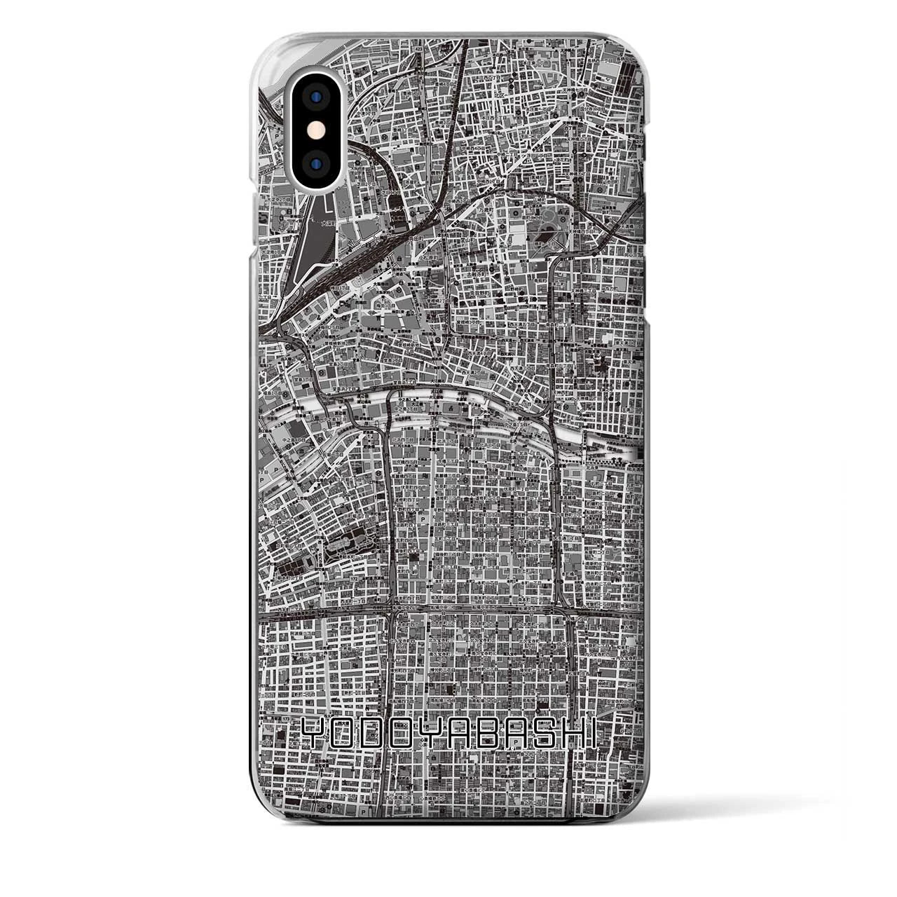 【淀屋橋(大阪府)】地図柄iPhoneケース(クリアタイプ)