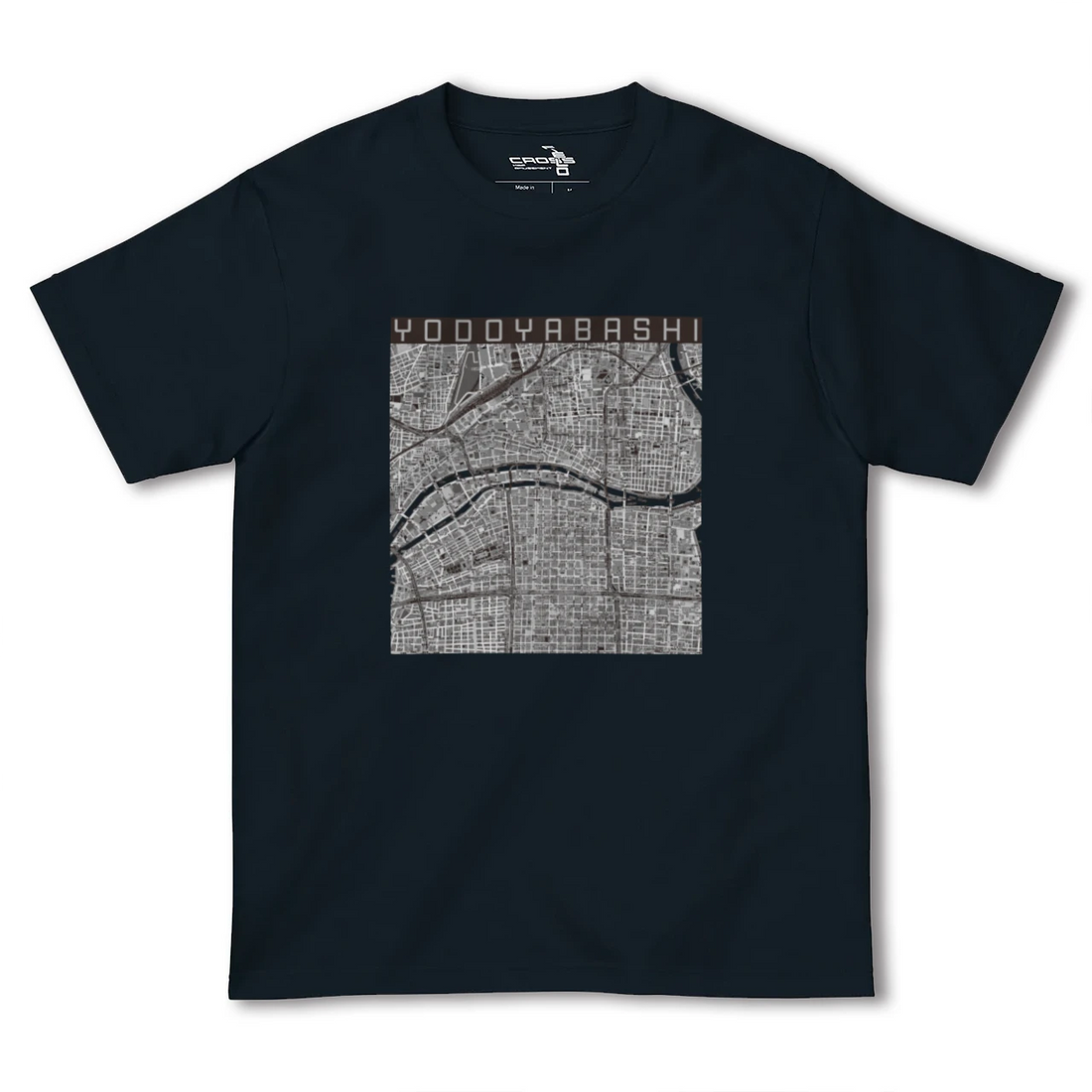 【淀屋橋(大阪府)】地図柄ヘビーウェイトTシャツ