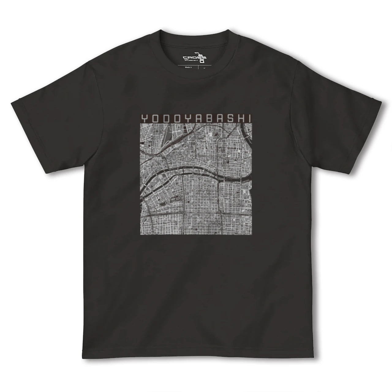 【淀屋橋(大阪府)】地図柄ヘビーウェイトTシャツ