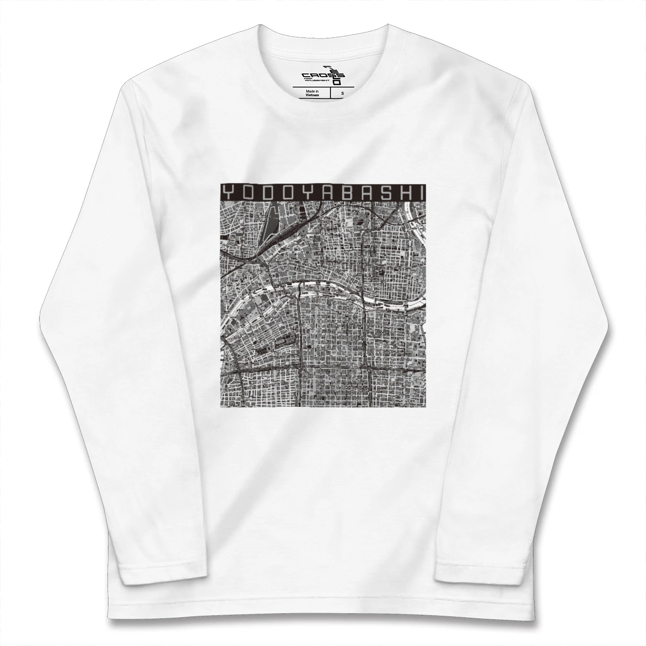 【淀屋橋(大阪府)】地図柄ロングスリーブTシャツ