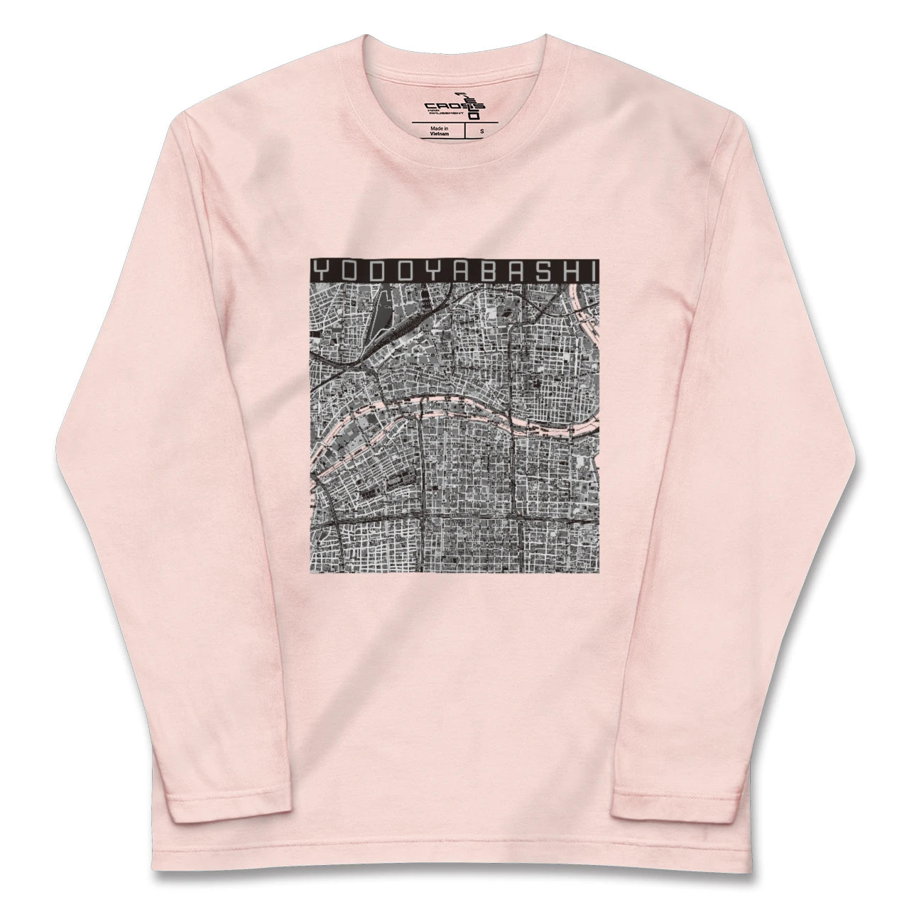 【淀屋橋(大阪府)】地図柄ロングスリーブTシャツ