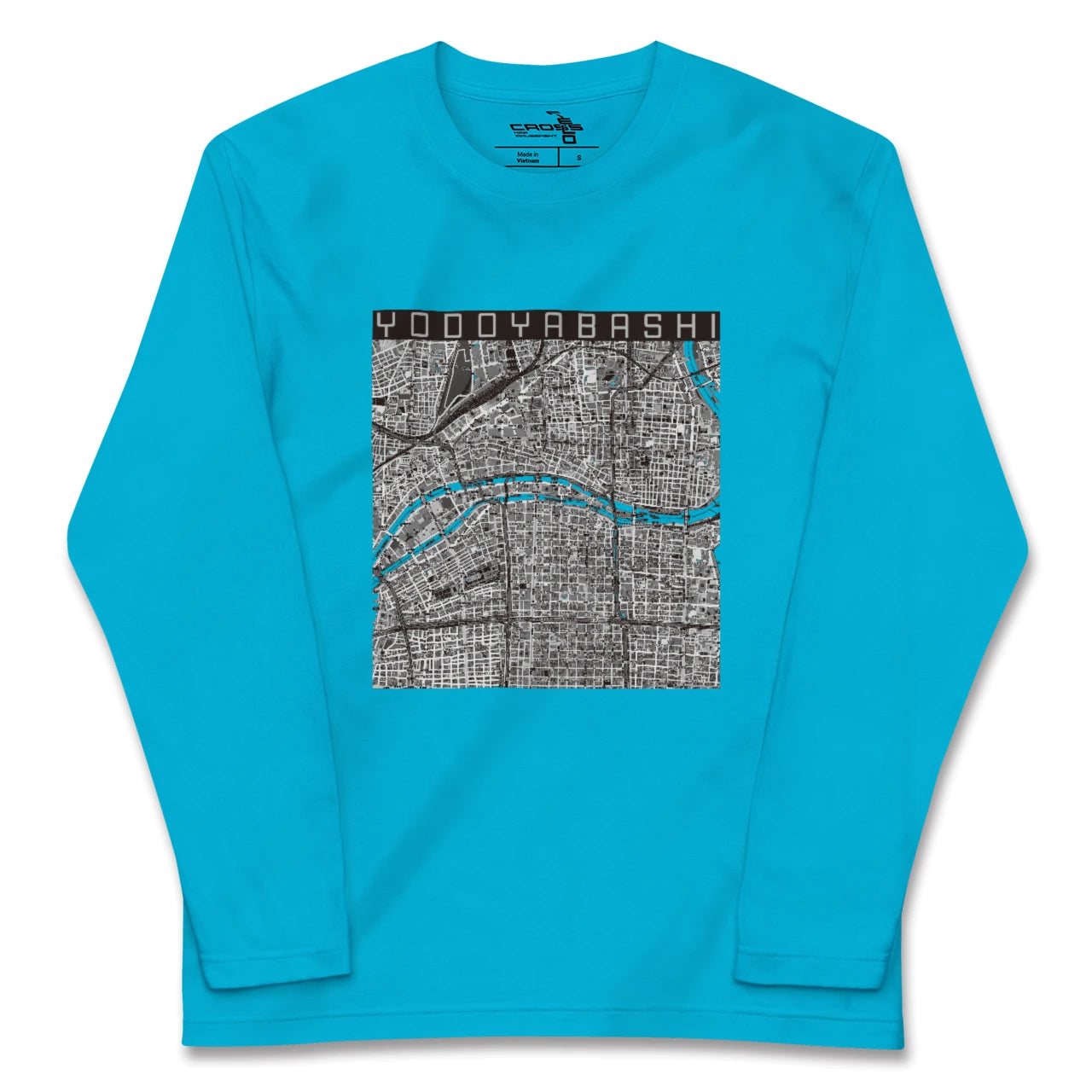 【淀屋橋(大阪府)】地図柄ロングスリーブTシャツ