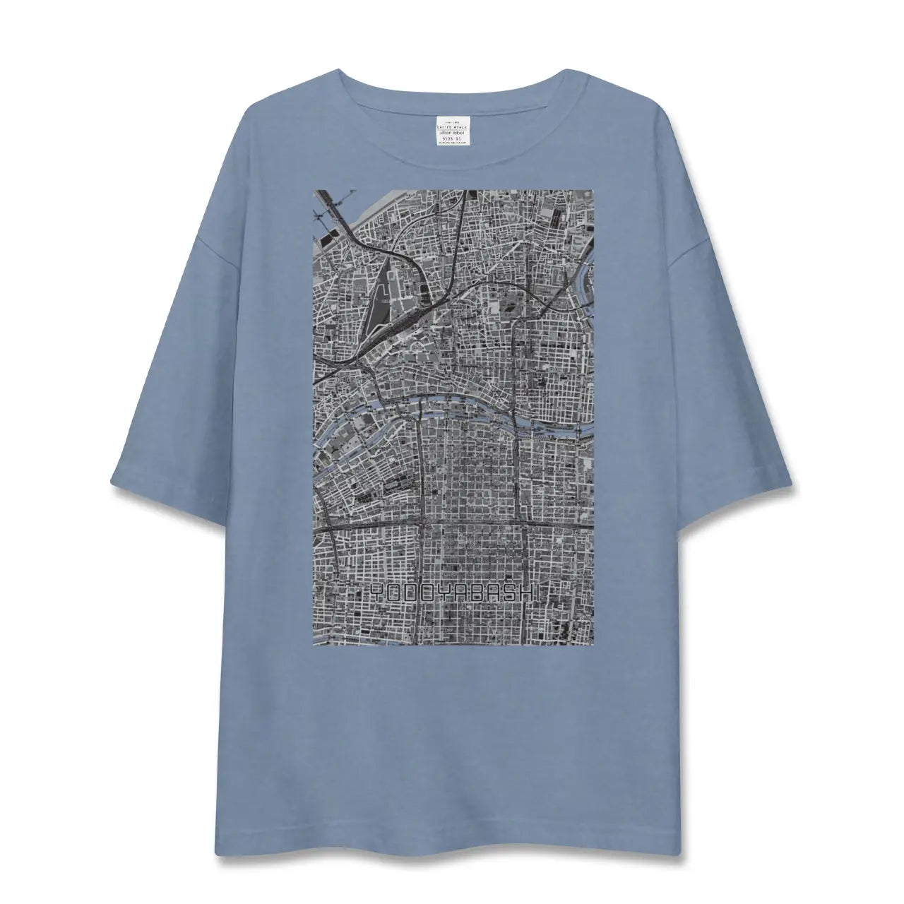 【淀屋橋(大阪府)】地図柄ビッグシルエットTシャツ