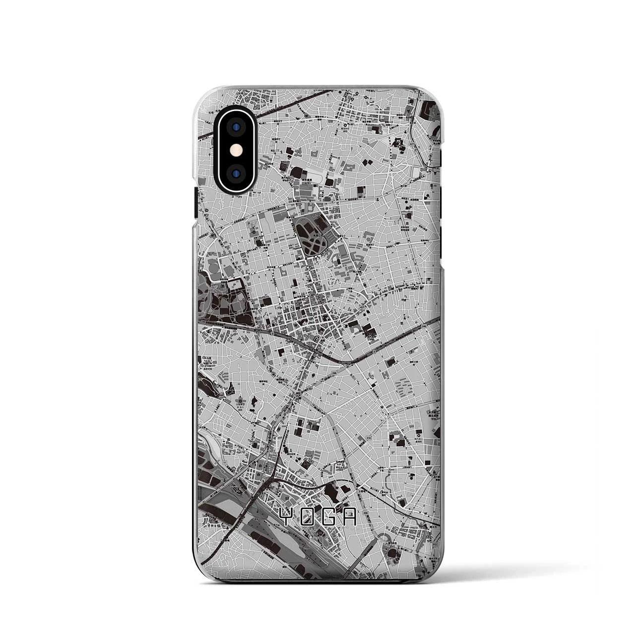 【用賀(東京都)】地図柄iPhoneケース(クリアタイプ)