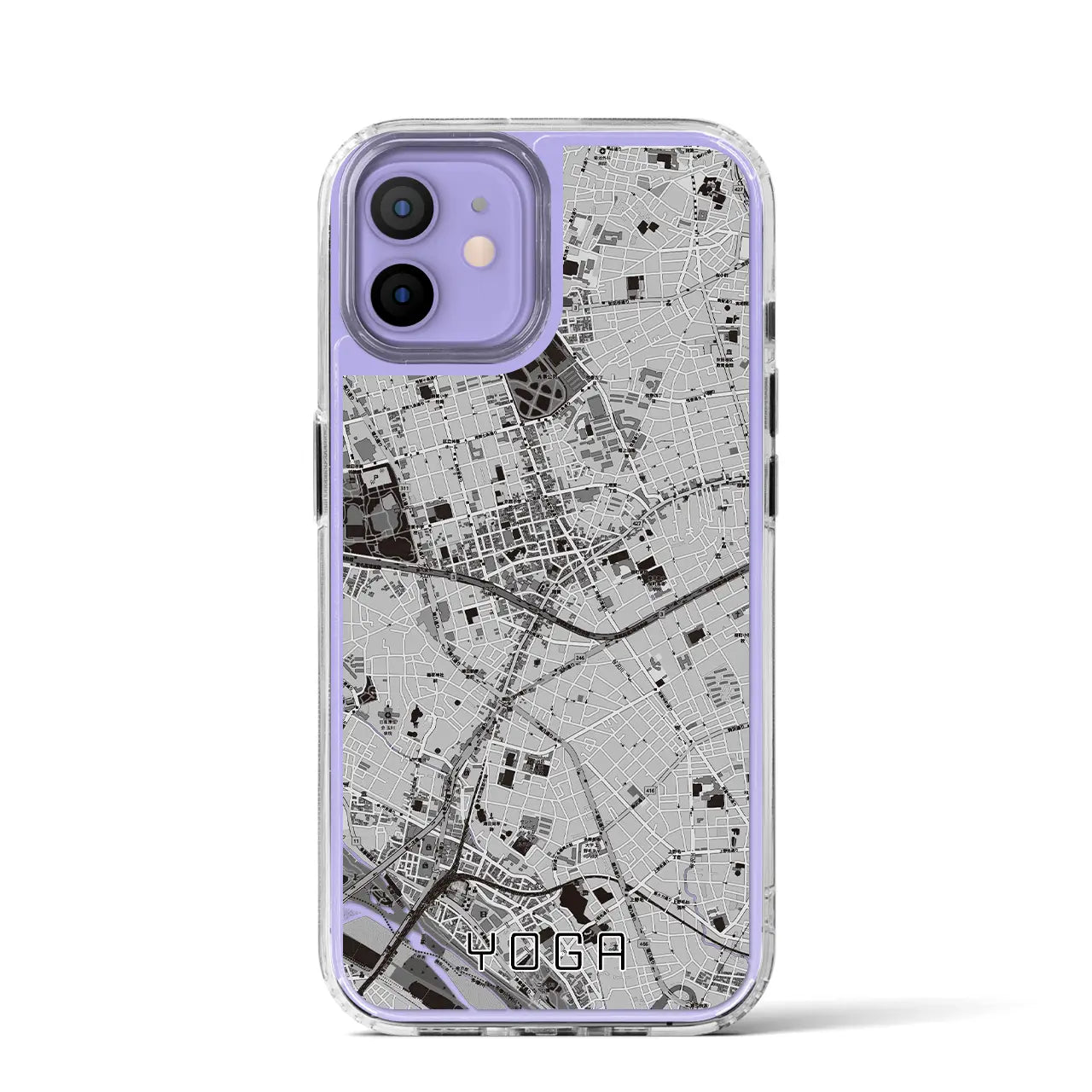 【用賀(東京都)】地図柄iPhoneケース(MagSafeタイプ)