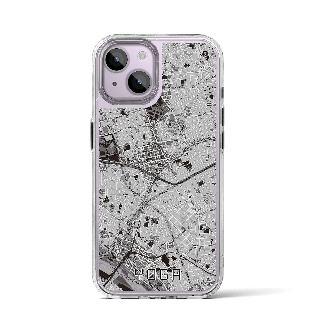 【用賀(東京都)】地図柄iPhoneケース(MagSafeタイプ)