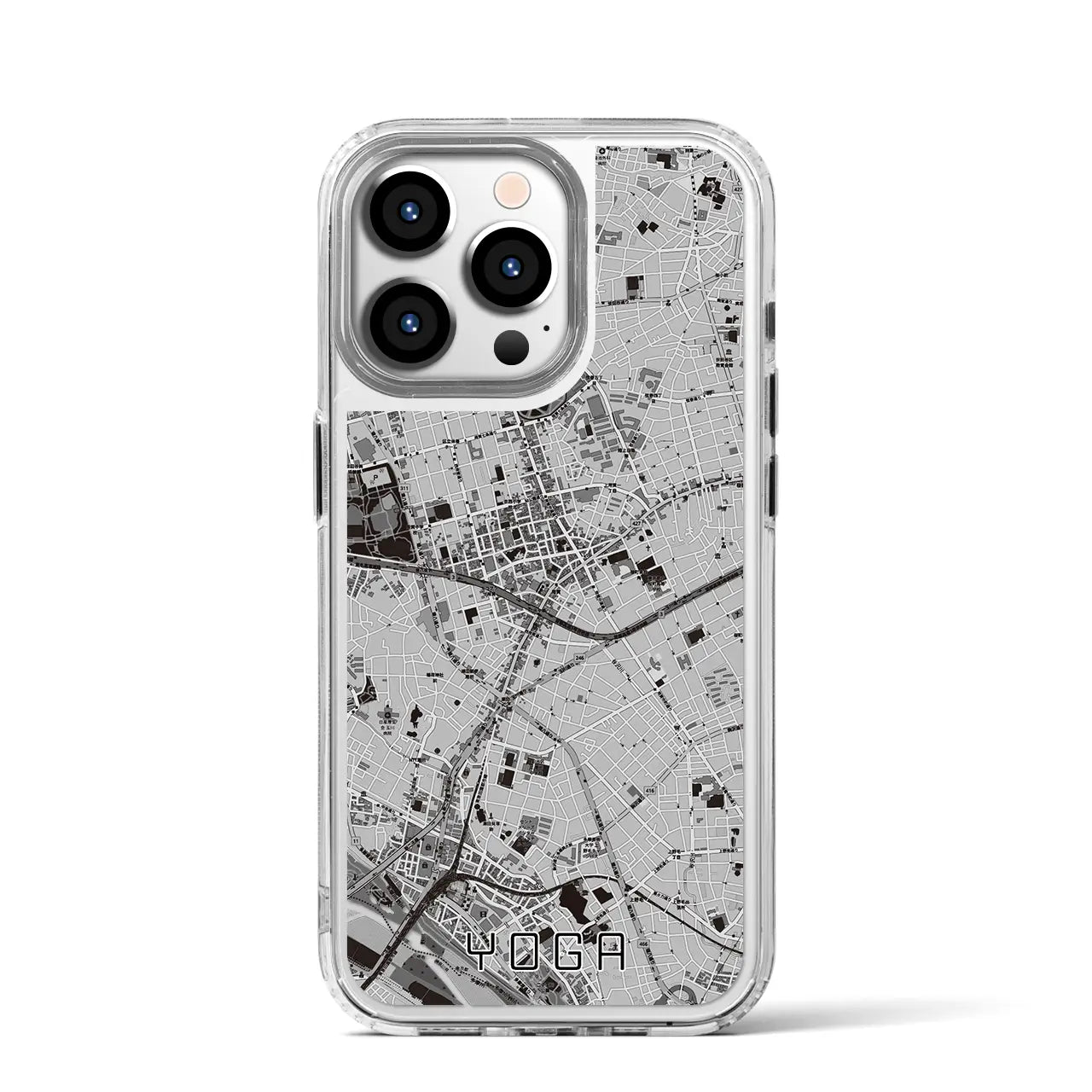 【用賀(東京都)】地図柄iPhoneケース(MagSafeタイプ)