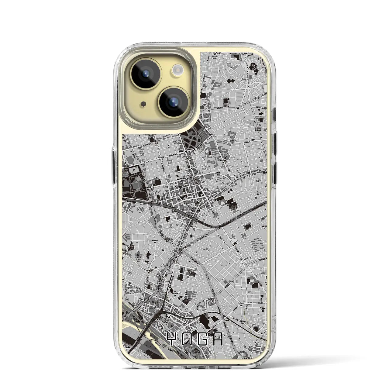 【用賀(東京都)】地図柄iPhoneケース(MagSafeタイプ)