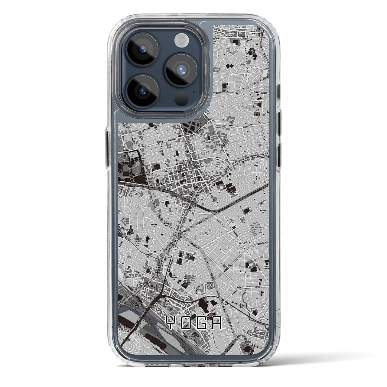 【用賀(東京都)】地図柄iPhoneケース(MagSafeタイプ)