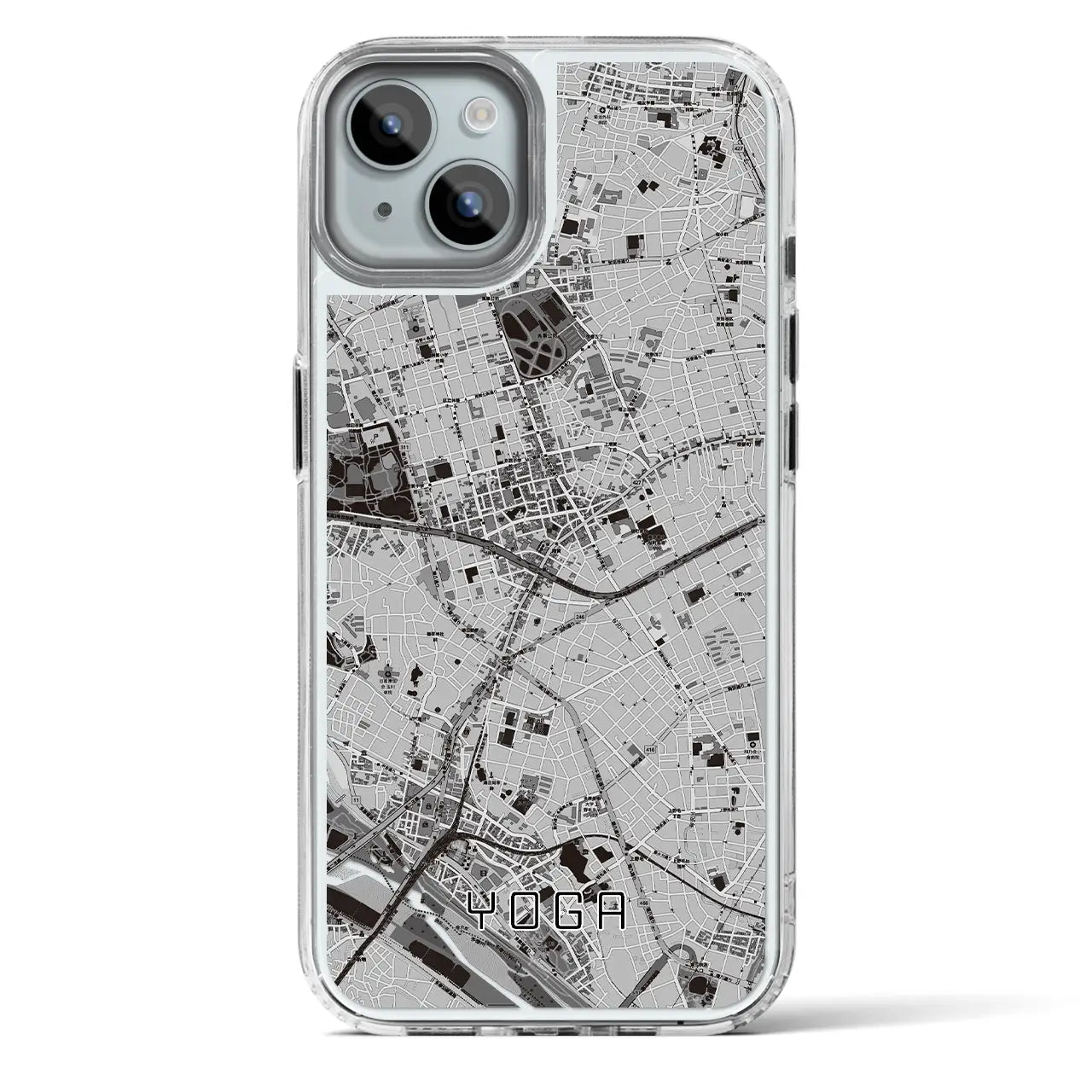 【用賀(東京都)】地図柄iPhoneケース(MagSafeタイプ)