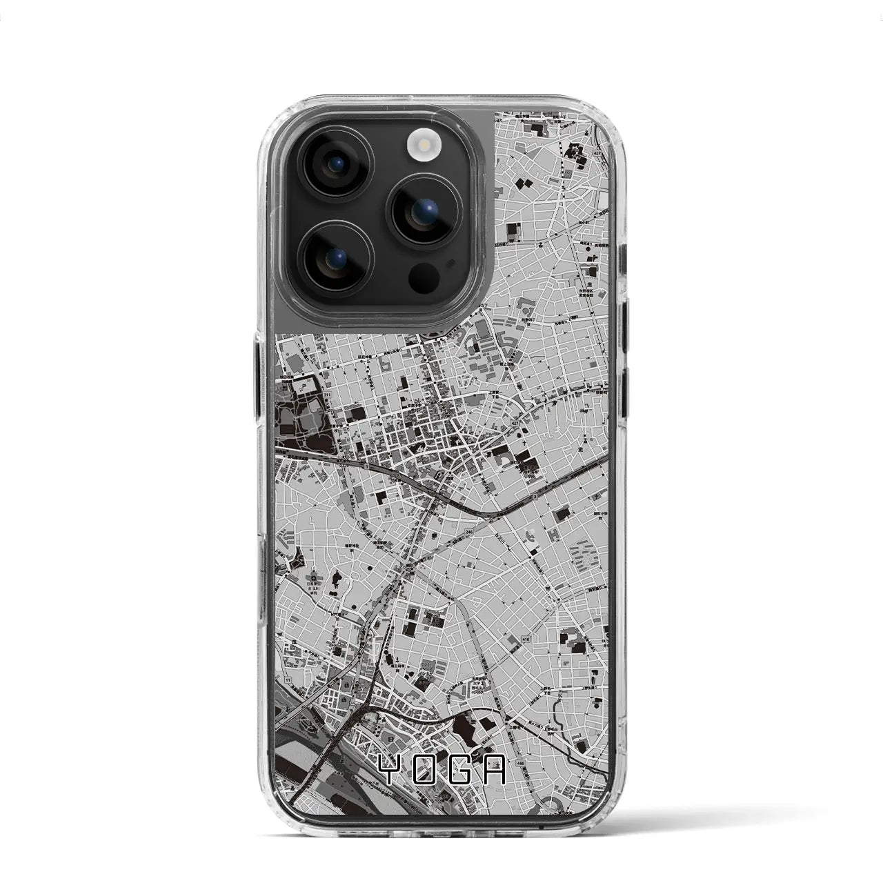 【用賀(東京都)】地図柄iPhoneケース(MagSafeタイプ)