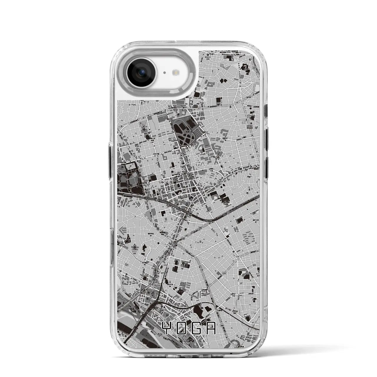 【用賀(東京都)】地図柄iPhoneケース(MagSafeタイプ)