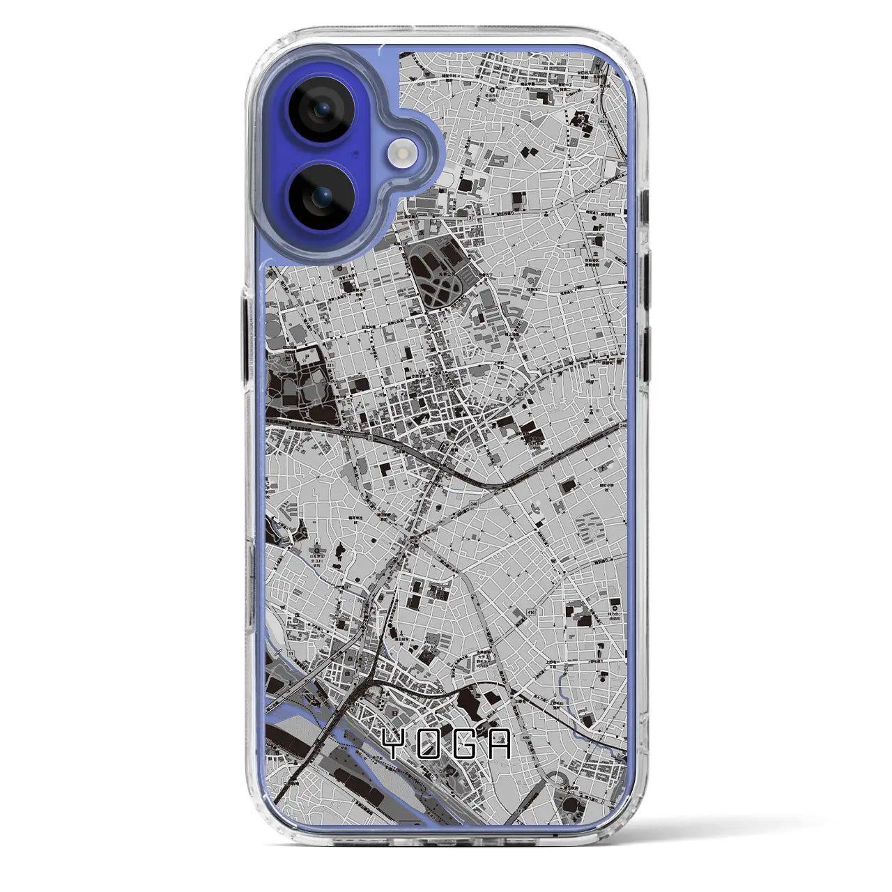 【用賀(東京都)】地図柄iPhoneケース(MagSafeタイプ)